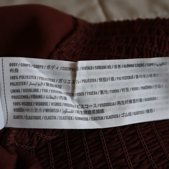 Abercrombie Brown Sweetheart Neckline Button Blouse with Long Sleeves NWT - Picture 9 of 11